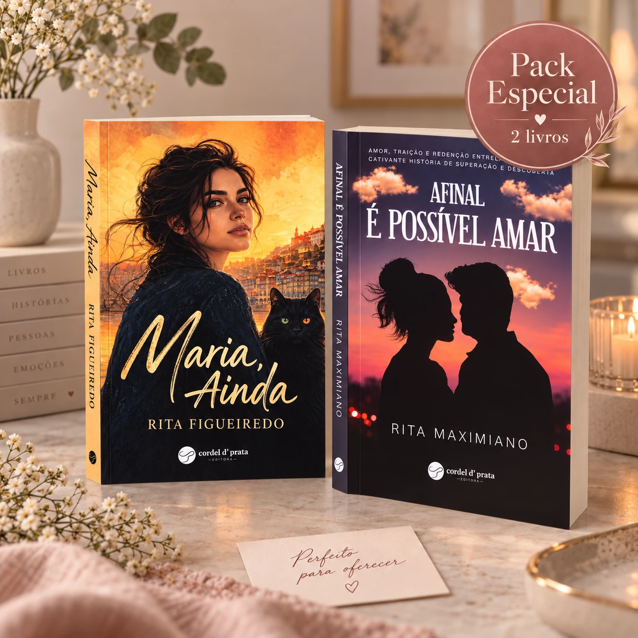 Pack especial com os livros Maria, ainda e Afinal é Possível Amar